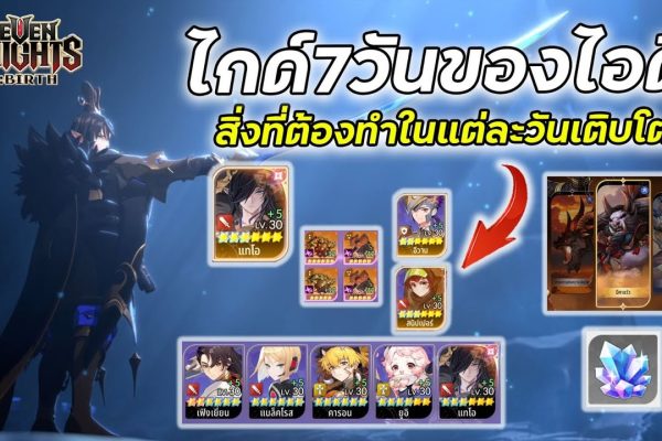 Event ประจำวัน–ประจำสัปดาห์ อะไรควรทำก่อนใน Seven Knights Re:Birth